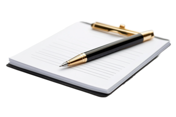 Clipboard with white sheet isolated on transparent background