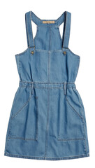 Light blue denim overall dress