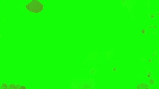 Red Ink grudge Overlay VFX &ndash; Green Screen Fluid Effect for Videos