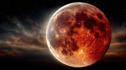 Astrophotography of Rare Total Lunar Eclipse - September Sky Event