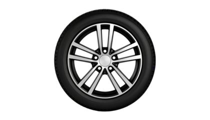 Wheel car, Car tire, Aluminum wheels isolated on transparent background.