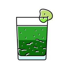 vegetable juice meal drink color icon vector illustration