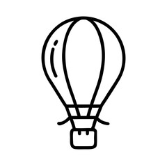 Obraz premium Vector icon of a hot air balloon capturing the essence of adventure and flight in a simplistic design