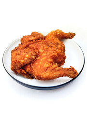 A Golden Fried Chicken Ready to be Served