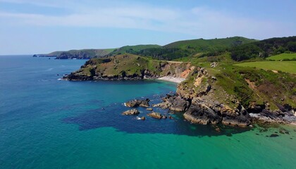 Fototapeta premium Coastal landscape panorama