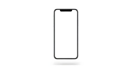 modern smartphone isolated on white background for digital design mockups