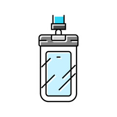 Obraz premium waterproof phone case water trip tourism color icon vector illustration