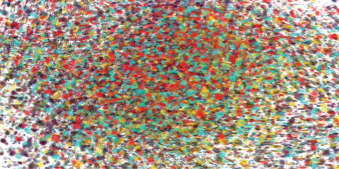 Obraz premium Colorful abstract expressionist artwork comprised of brushstroke style pixelated vibrant colors creating a visual pattern across the image.