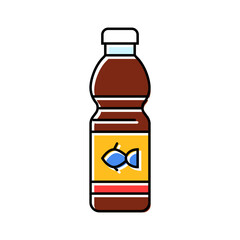 fish sauce condiment color icon vector illustration