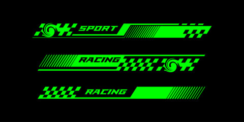 Obraz premium one color set of livery sport car