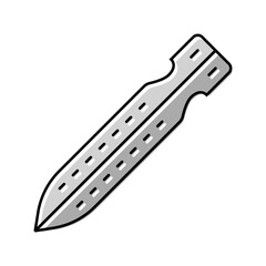 tent stakes titanium ultralight color icon vector illustration