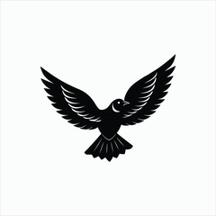 Flying Eagle Bird Vector Illustration