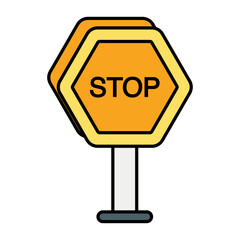 Map and Location or Navigation Vector Color Outline Icons and Pack Illustration