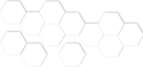 Elegant 3D White Light Geometric Technology Structure with Polygonal Honeycomb Details, Abstract Visuals, and Luxury Pattern Design Elements for a Contemporary High-Tech Background