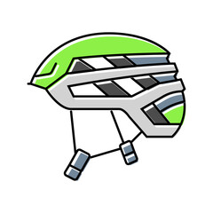 helmet rock climbing color icon vector illustration