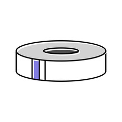 tape rock climbing color icon vector illustration