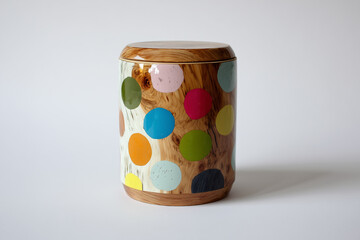 Small metal epoxy glue tube with modern label on white background