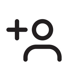 Invite Friends Social Media Line Style Vector Icon