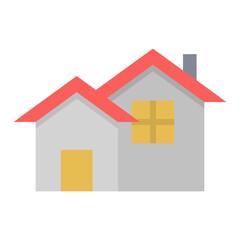 House Icon Vector Illustration Flat Version