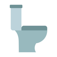 Toilet Icon Vector Illustration Flat Version