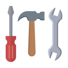 Tools Icon Vector Illustration Flat Version