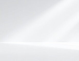 Clean white studio background with natural light casting soft shadows, perfect for product photography and minimalist design