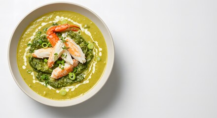 Delicious Callaloo Soup with Crab and Coconut Milk
