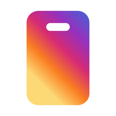 Device Social Media Flat Gradient Style Vector Icon