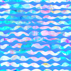 Fototapeta premium Wave geometric Seamless pattern.