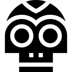 Sugar Skull Vector Icon