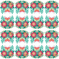 seamless pattern with floral elements
