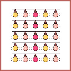 cartoon bulb vector art for kids