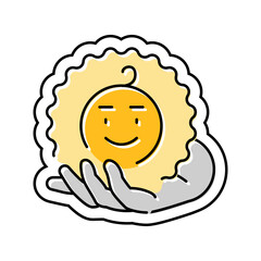 child safe color icon vector illustration