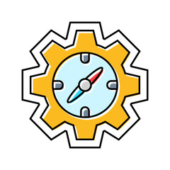 intuitive setup color icon vector illustration