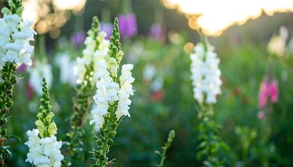 Obraz premium Soft focus of white flowers