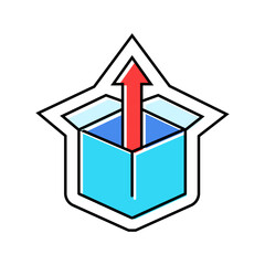 quick release color icon vector illustration