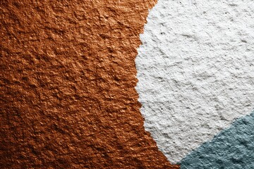 Textured wall with two color areas