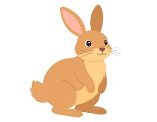 Fototapeta premium Cute cartoon rabbit illustration