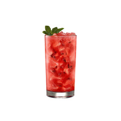 Refreshing Watermelon Mint Cocktail in Highball Glass