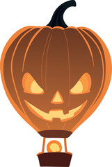 Halloween Pumpkin Hot Air Balloon