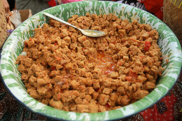 asian food, oseng oseng tempeh
