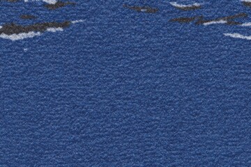 Indigo textured fabric with dark gray wavy design