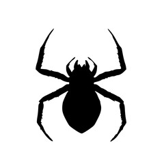 Obraz premium Creepy spider silhouette in detailed sketch.