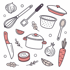 set of cooking 