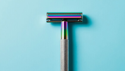 Classic Shaving Razor Blue Minimalist