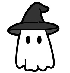 cute simple ghost - layered cut file - spooky halloween clip art