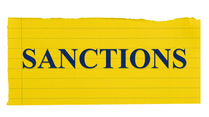 Sanctions yellow warning
