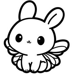cute spring bunny