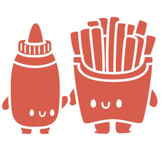 cute chifi fast food chips