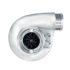 Car turbocharger isolated on white background